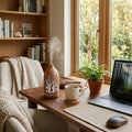 Glowing Forest Cutouts Diffuser | Light Wood | Ultrasonic Aromatherapy Humidifier with Essential Oils