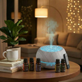 Lattice Diffuser | White | 550ml Ultrasonic Aromatherapy Humidifier with Essential Oils