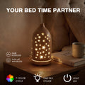 Glowing Star Cutouts Light Wood Diffuser with Essential Oil Set