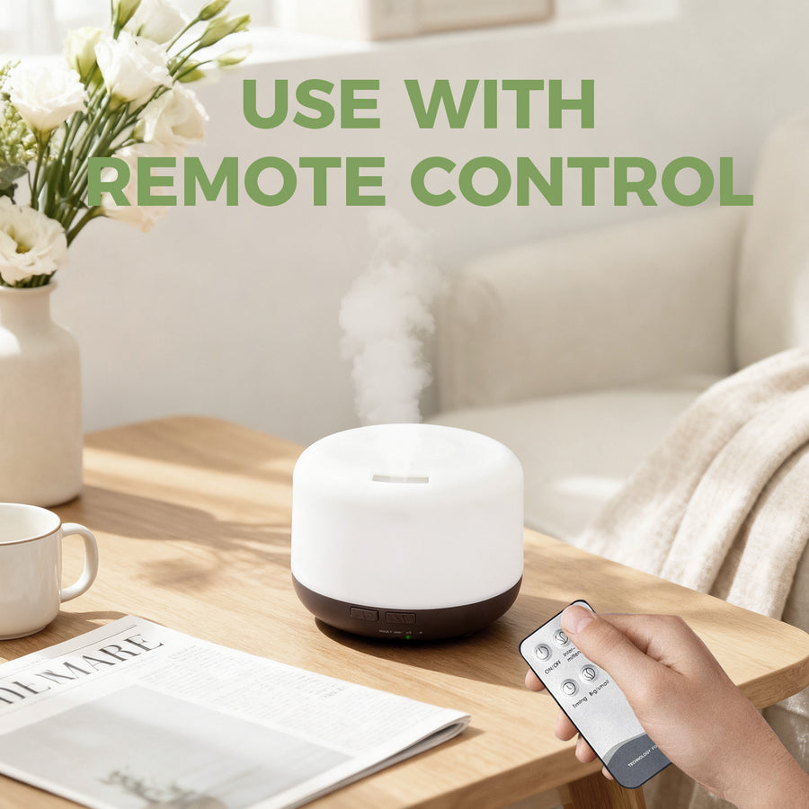 Remote control for mini wood grain diffuser