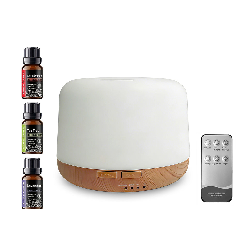 Essential oils included with mini diffuser set