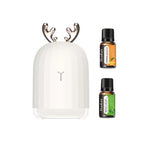 Cute Deer White Humidifier with Essential Oil Set