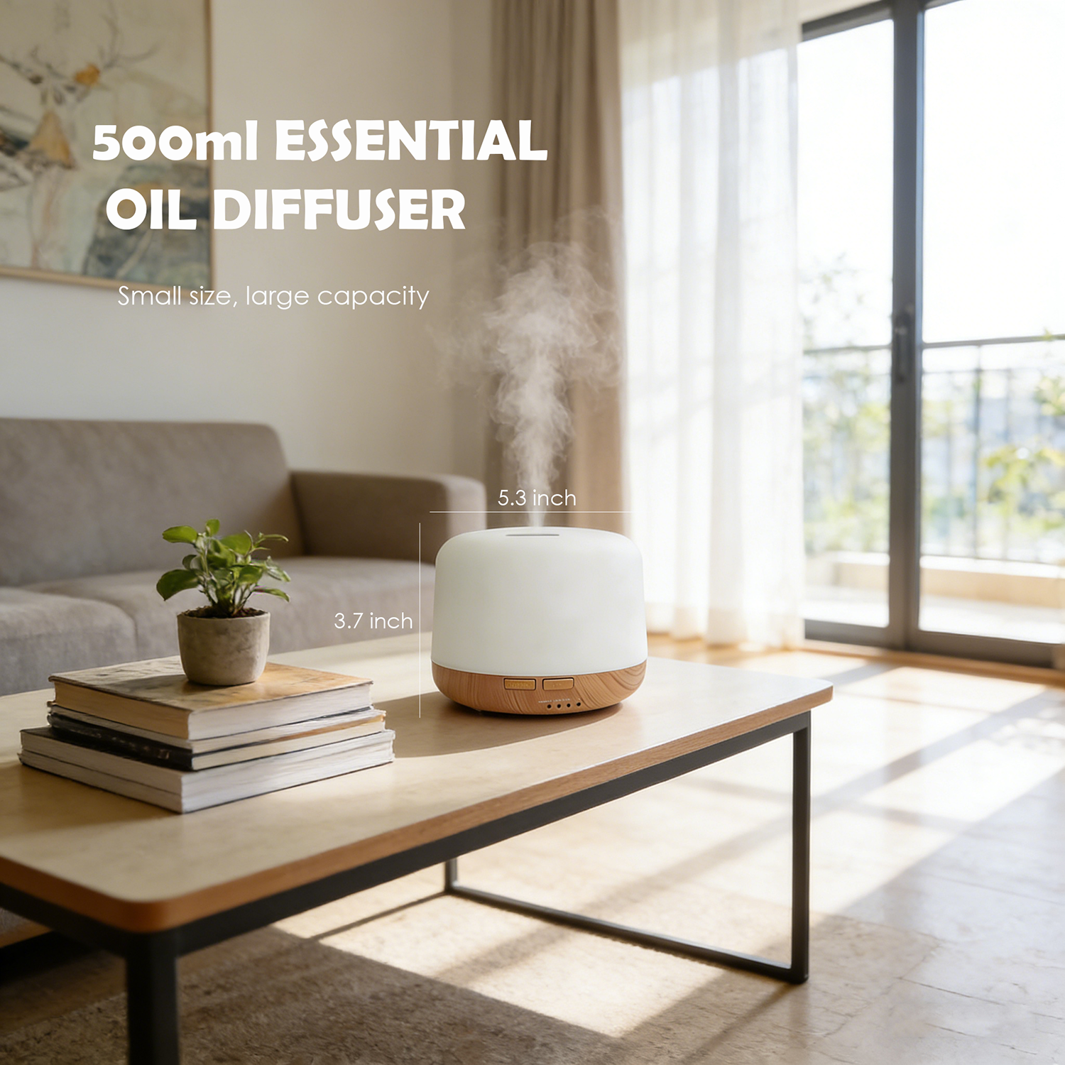Mini diffuser in home setting - lifestyle shot