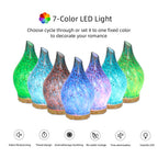 Glass Mottled Light Wood Diffuser with Essential Oil Set