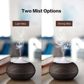 Rounded Teardrop Dark Wood Diffuser with Essential Oil Set