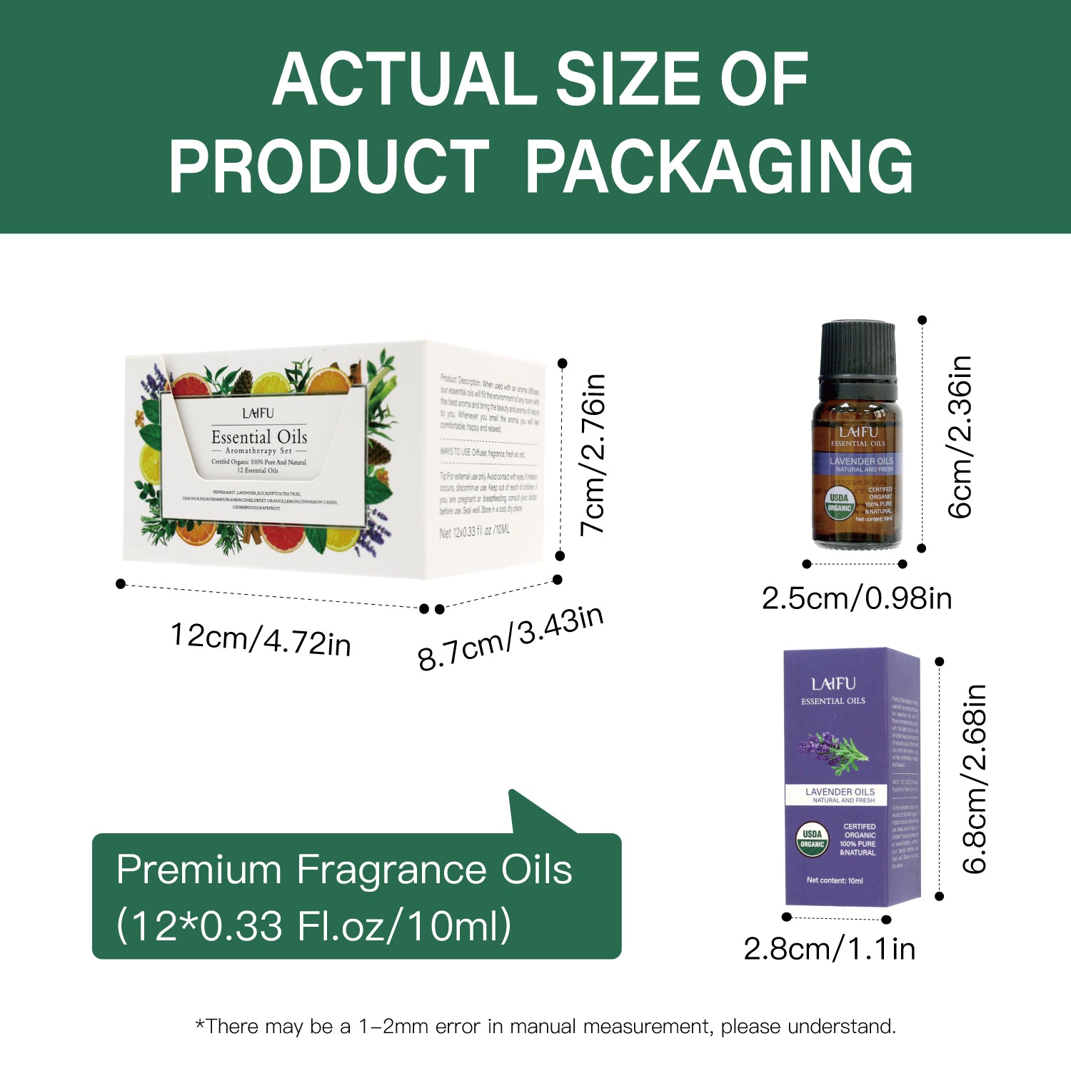 12pcs*10ml Essential Oils Set
