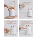 Cute Deer White Humidifier with Essential Oil Set