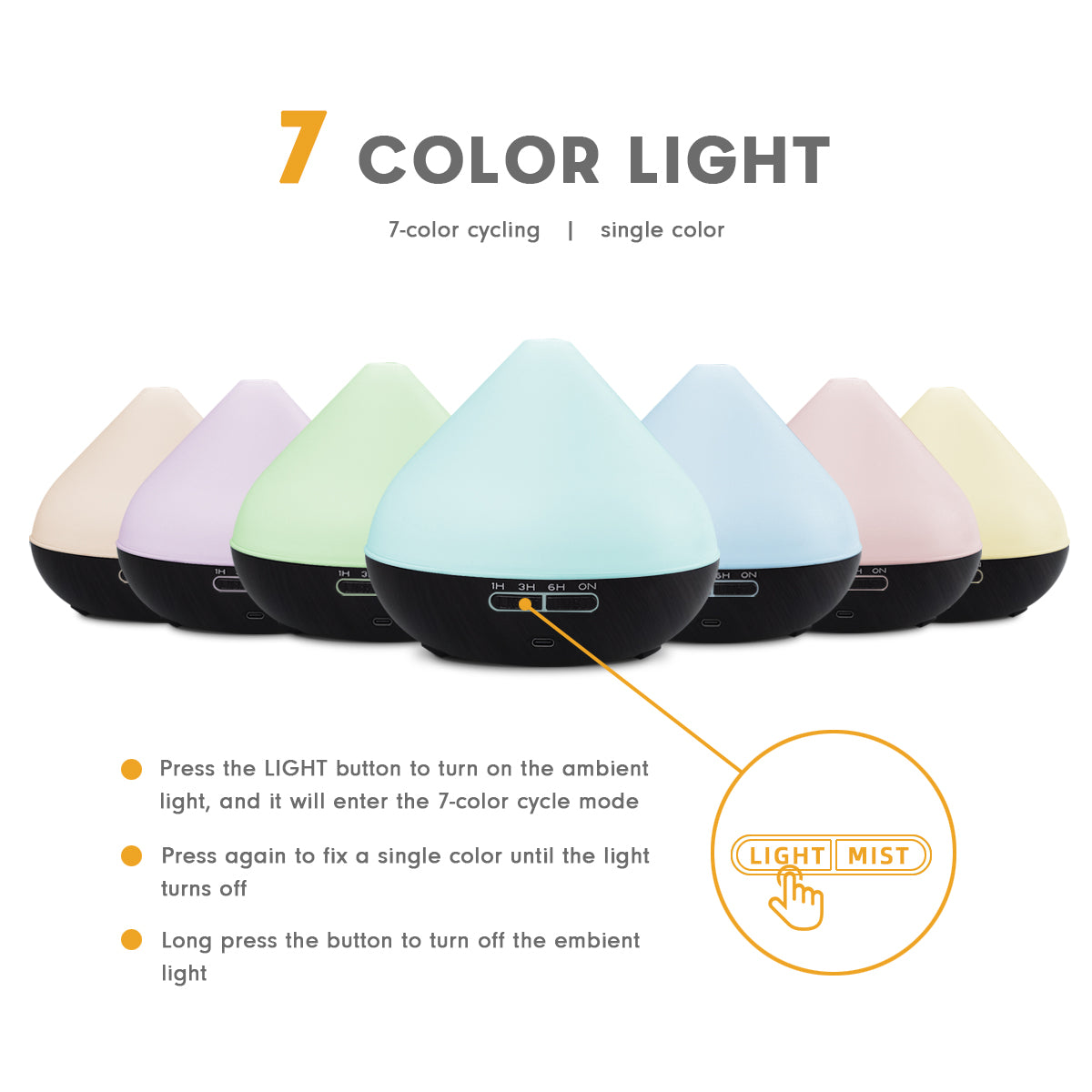 Conical Dark Wood Diffuser with Essential Oil Set