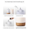Candle Light Wood Diffuser with Essential Oil Set