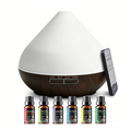 Conical Dark Wood Diffuser with Essential Oil Set