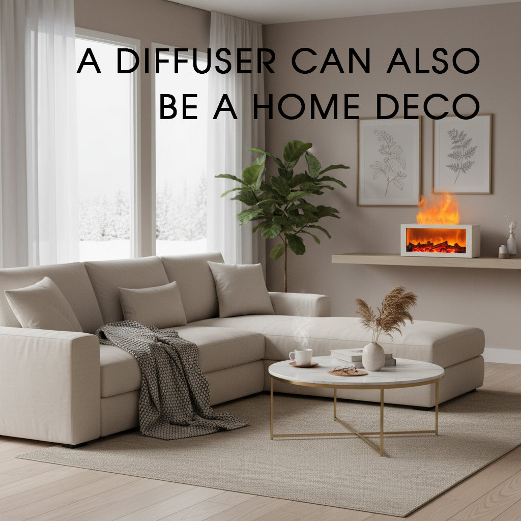 White diffuser as home decor in living room