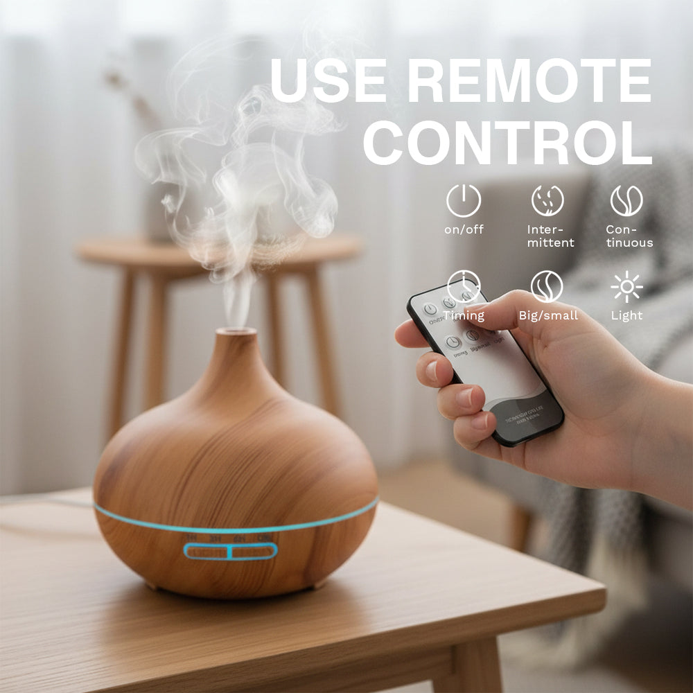 Remote control for waterdrop aromatherapy diffuser