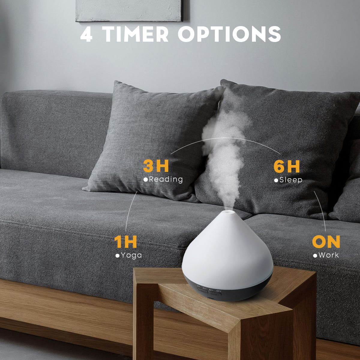 Conical Dark Wood Diffuser with Essential Oil Set